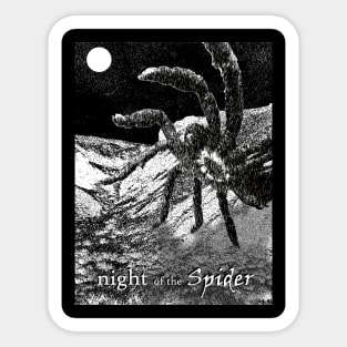 NIGHT OF THE SPIDER Sticker